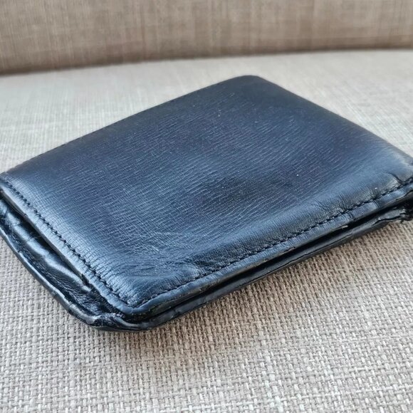 Burberry London Men Wallet Leather Bifold Card holder Billfold Purse Black Label - Picture 3 of 13